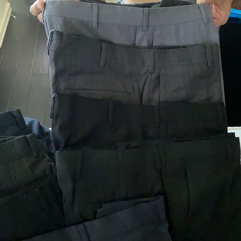 9 pants all 36 by 34 all Perry Ellis brand